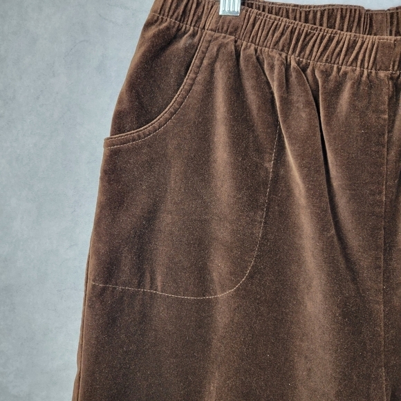 Denim & Co Straight Leg  Elastic Waist Denim Baggy Pants Cotton Size L - Picture 3 of 7